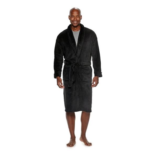 croft & barrow Other - mens Black plush Robe croft & barrow Other - mens Black plush Robe